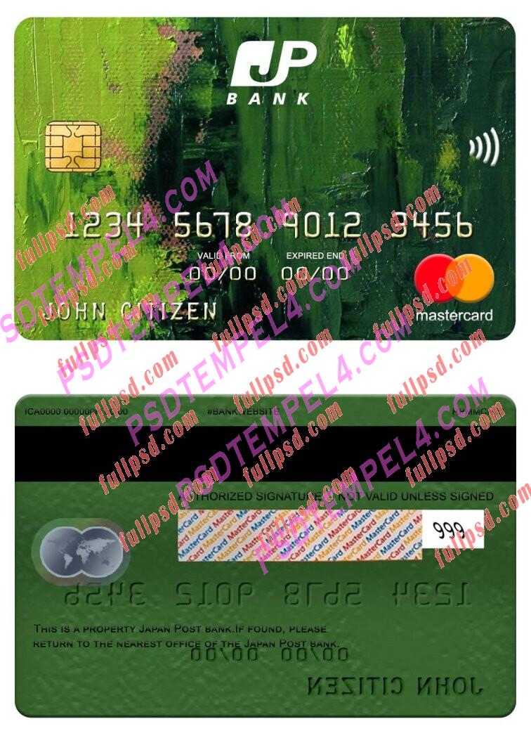 Japan Post bank Mastercard PSD