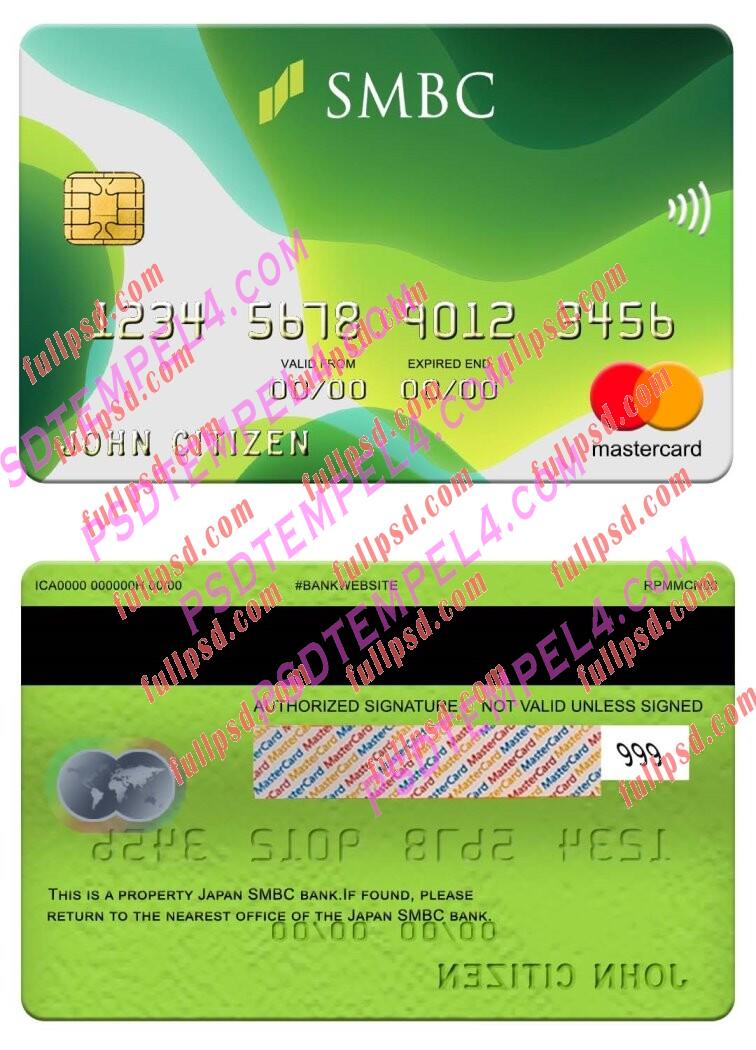Japan SMBC bank Mastercard PSD