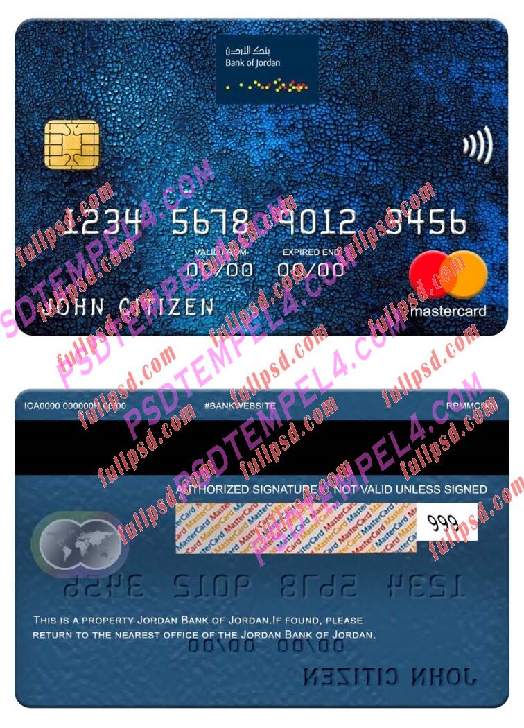 Jordan Bank of Jordan Mastercard PSD