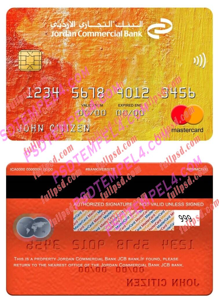 Jordan Commercial Bank JCB bank Mastercard PSD