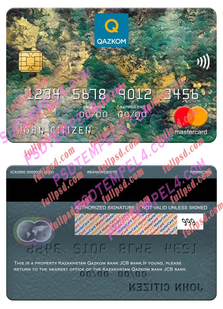 Kazakhstan Qazkom bank JCB bank Mastercard PSD