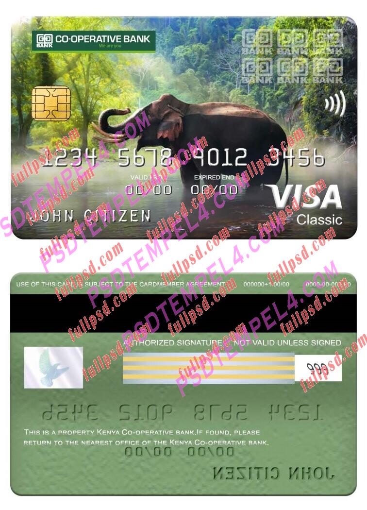 Kenya Co operative Bank visa classic card PSD
