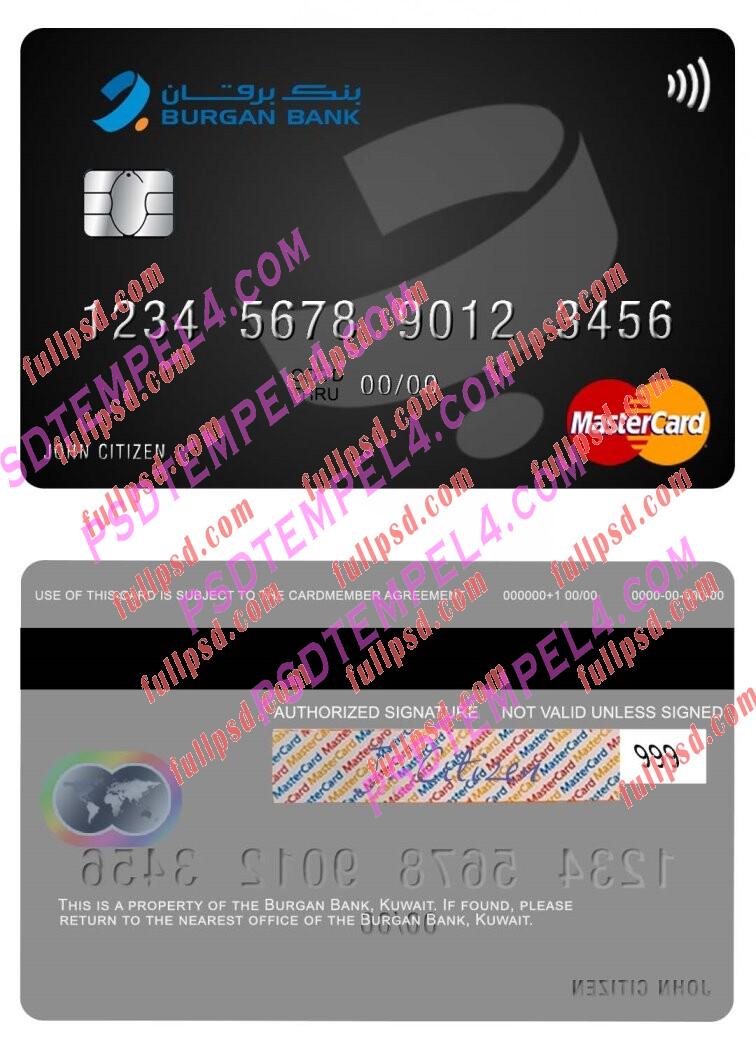 Kuwait Burgan Bank Mastercard PSD