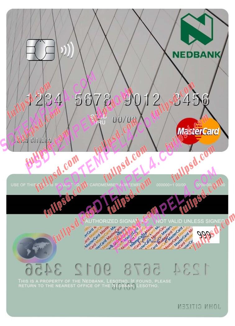 Lesotho Nedbank Mastercard PSD