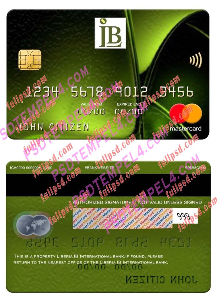 Liberia IB International Bank Mastercard PSD
