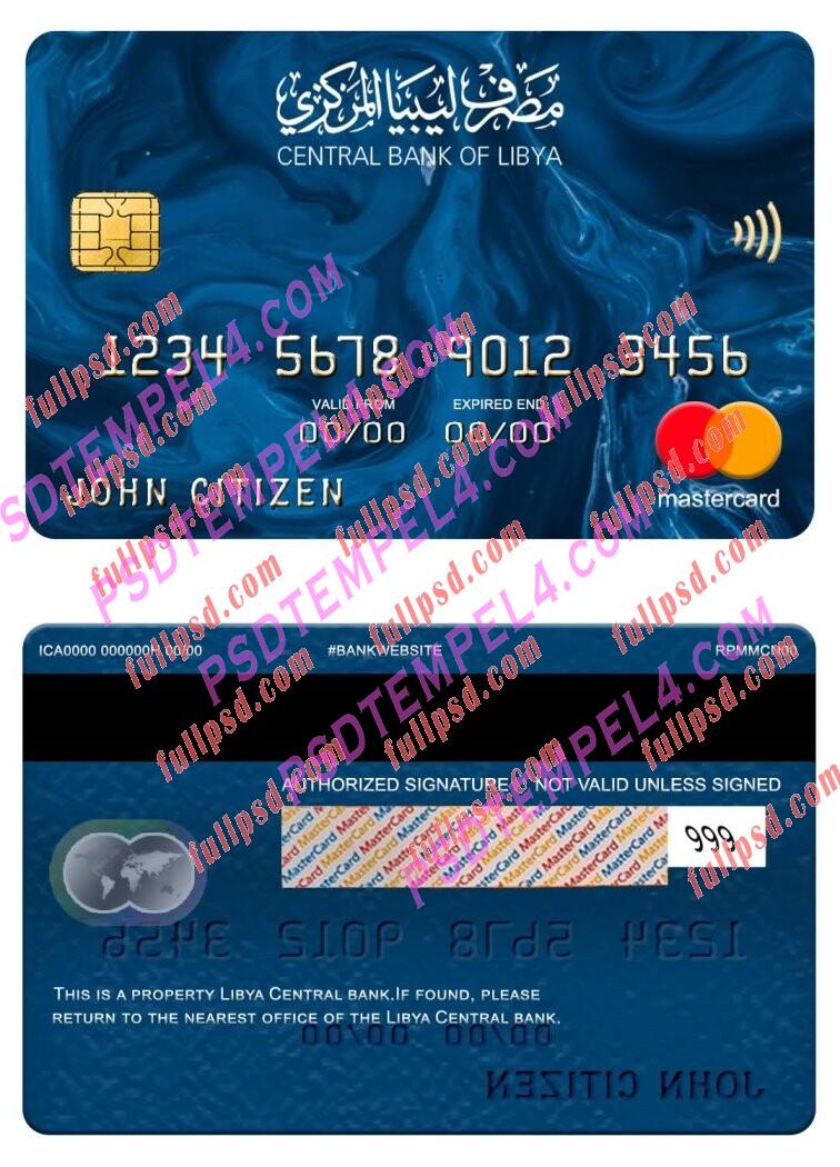 Libya Central bank Mastercard PSD