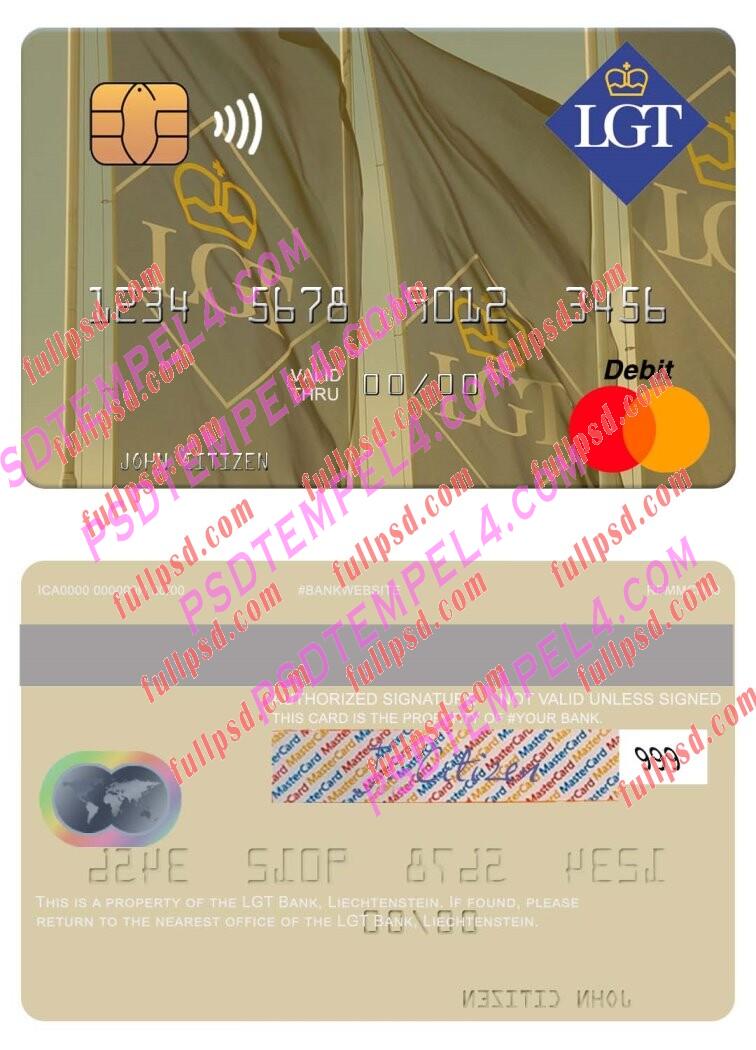 Liechtenstein LGT Bank Mastercard PSD