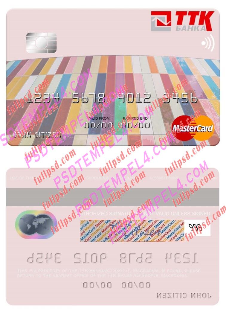 Macedonia TTK Banka AD Skopje Mastercard PSD