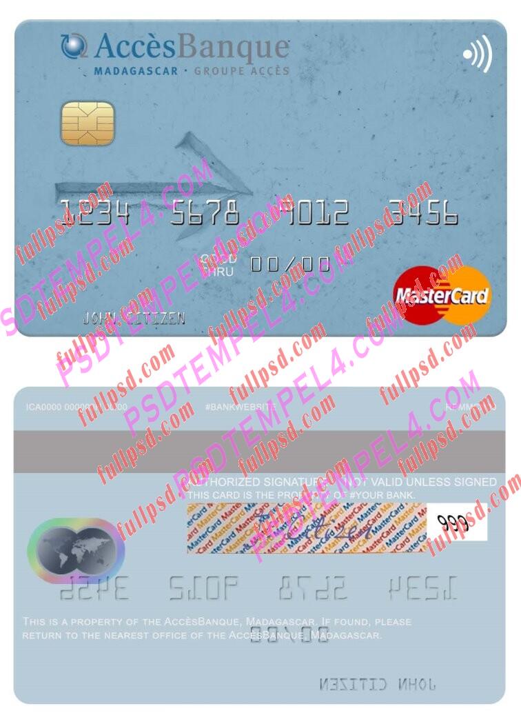 Madagascar AccesBanque Mastercard PSD