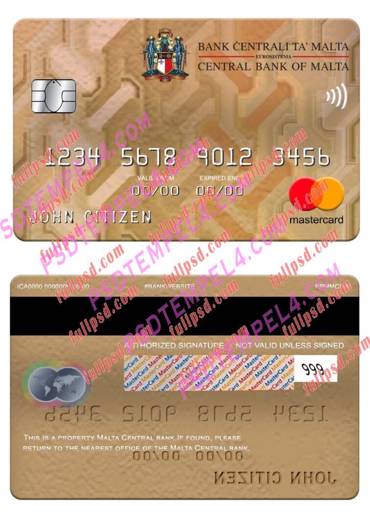 Malta Central Bank Mastercard PSD