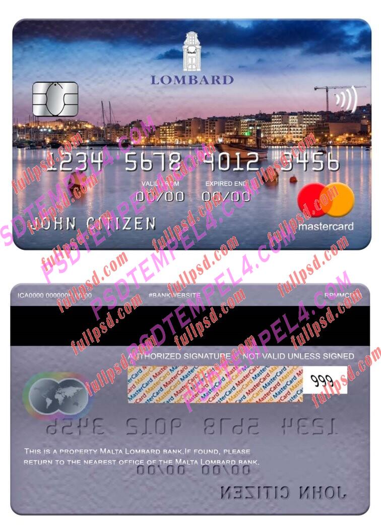 Malta Lombard Bank Mastercard PSD