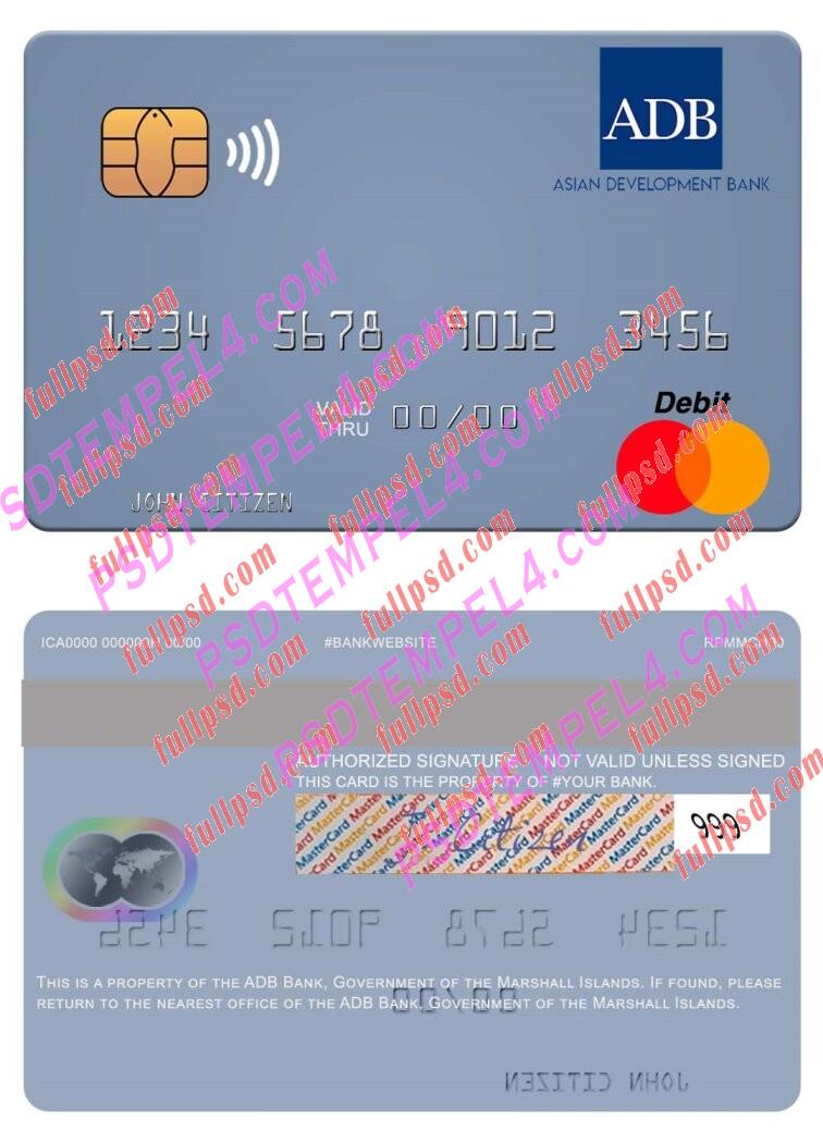Marshall Islands ADB Bank Mastercard PSD
