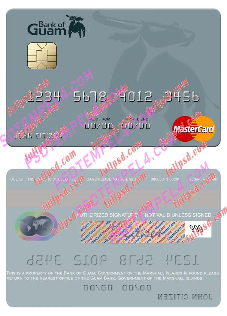 Marshall Islands Bank of Guam Mastercard PSD