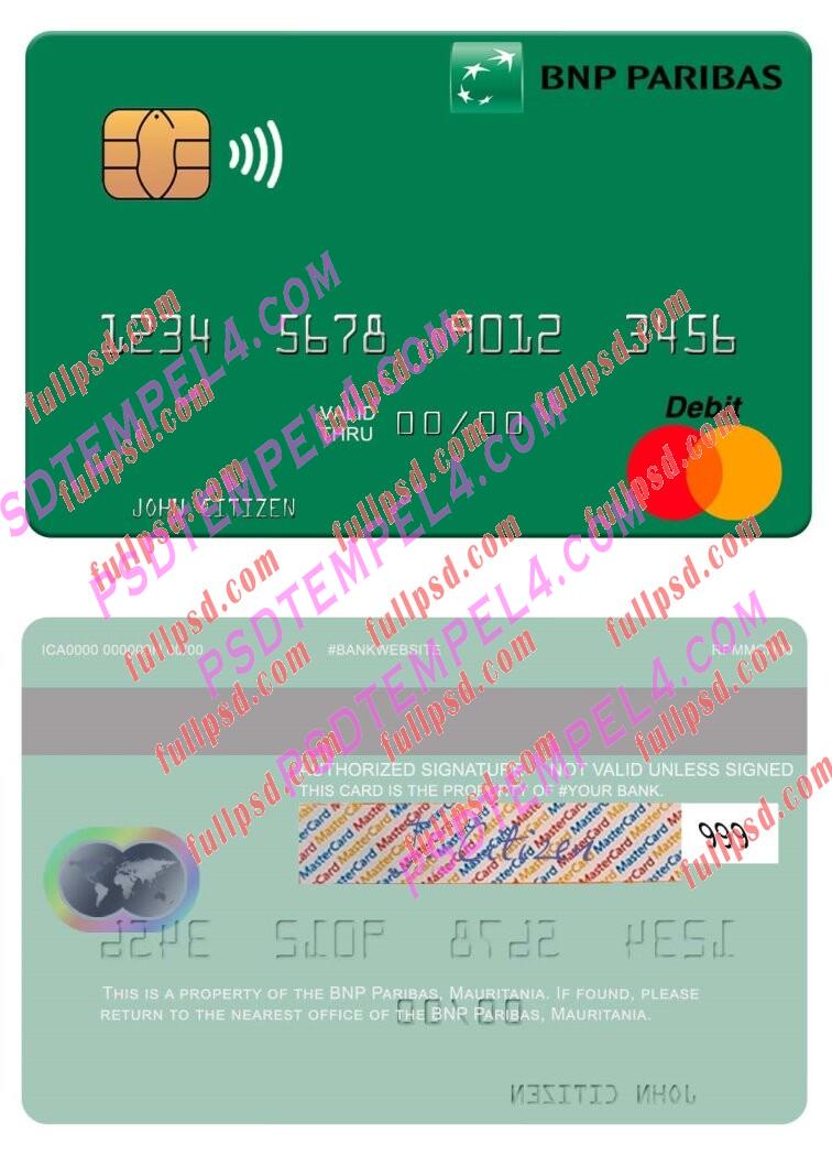 Mauritania BNP Paribas Mastercard PSD