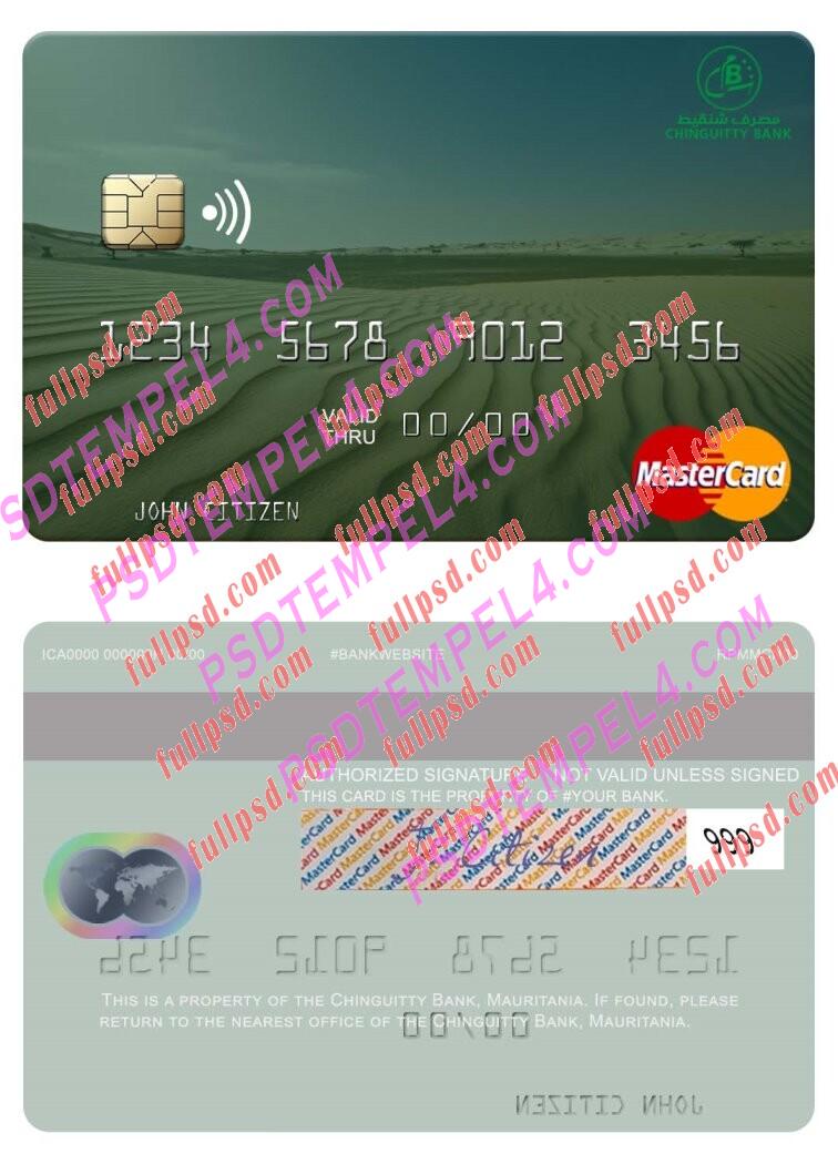 Mauritania Chinguitty Bank Mastercard PSD