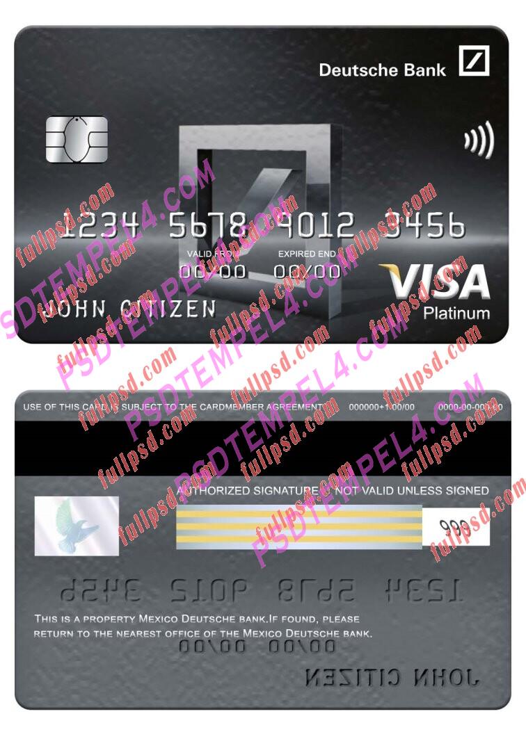 Mexico Deutsche bank visa platinum card PSD