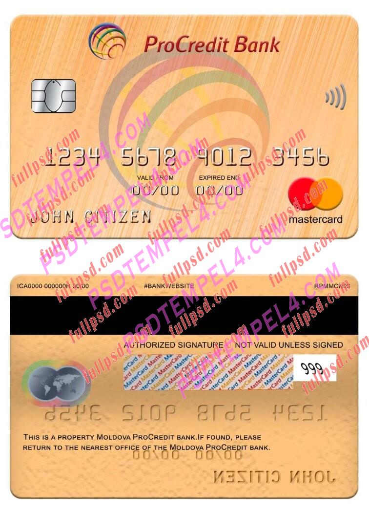 Moldova ProCredit Bank Mastercard V1 PSD