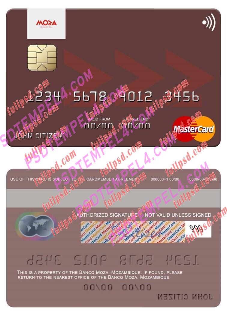 Mozambique Banco Moza Mastercard PSD