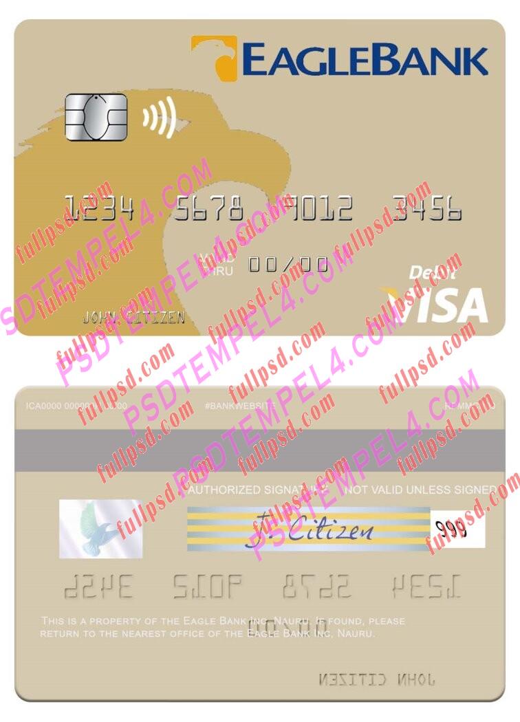 Nauru Eagle Bank Inc visa debit card PSD