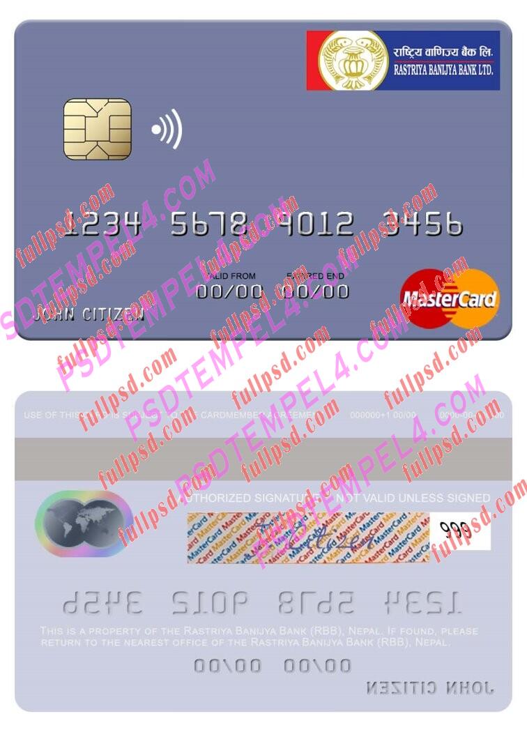 Nepal Rastriya Banijya Bank RBB Mastercard PSD