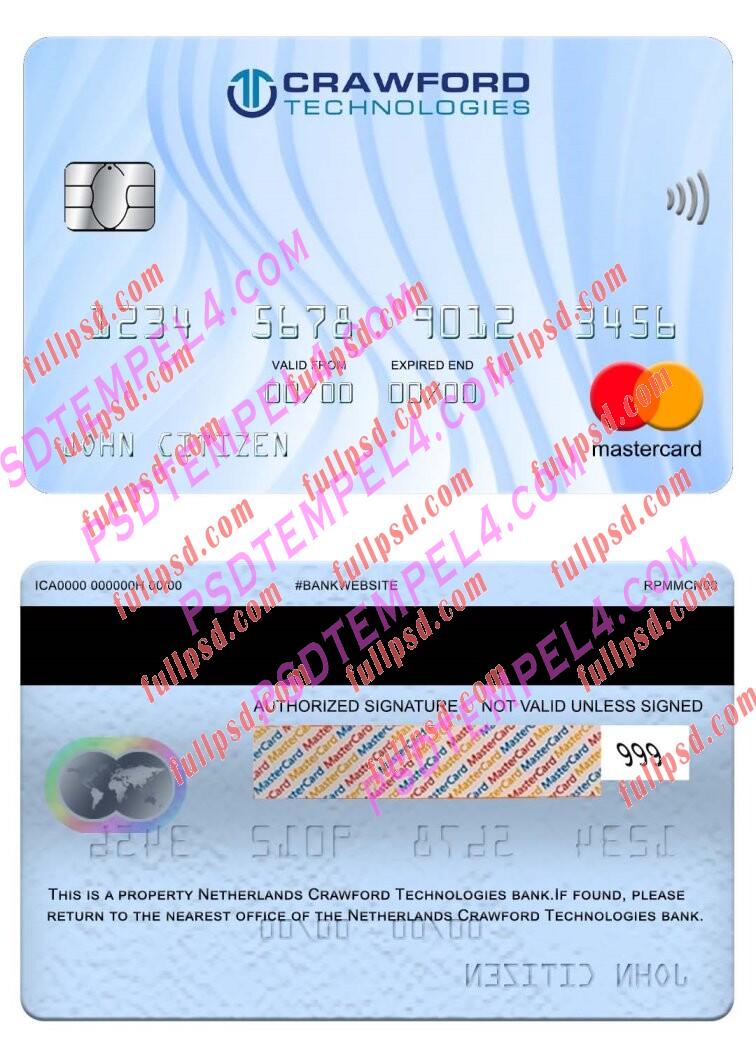Netherlands Holland Crawford Technologies Bank Mastercard PSD