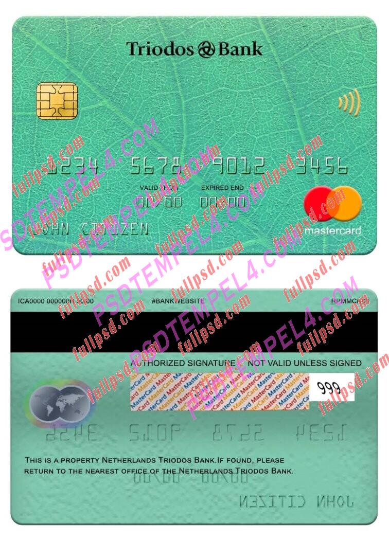 Netherlands Triodos Bank Mastercard PSD
