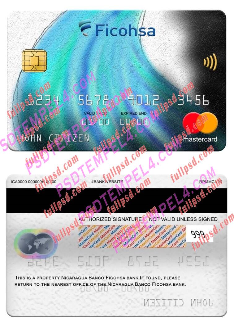 Nicaragua Banco Ficohsa bank Mastercard PSD