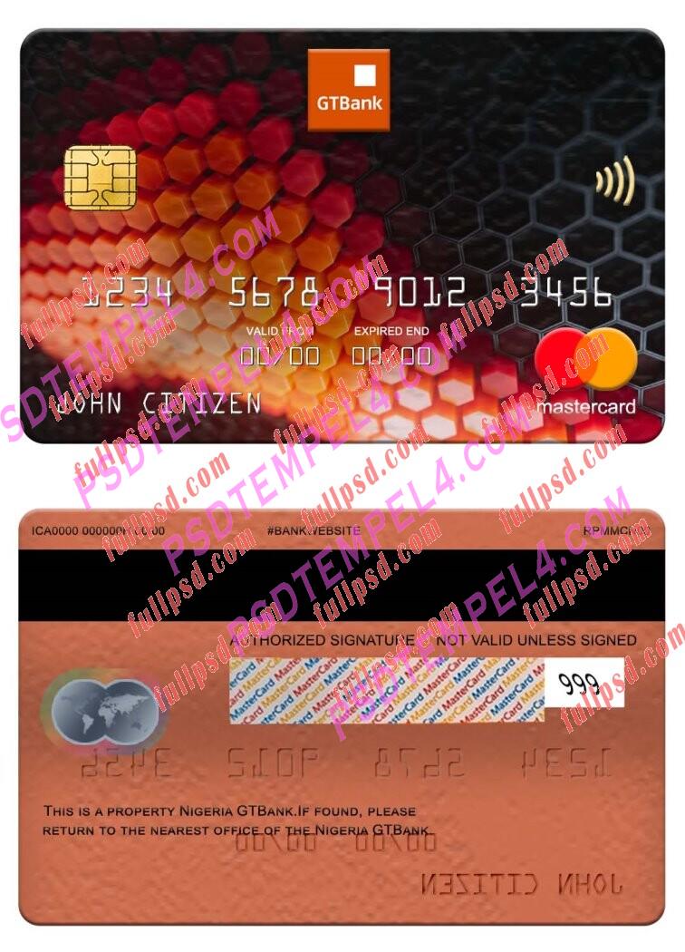 Nigeria GTBank Mastercard PSD