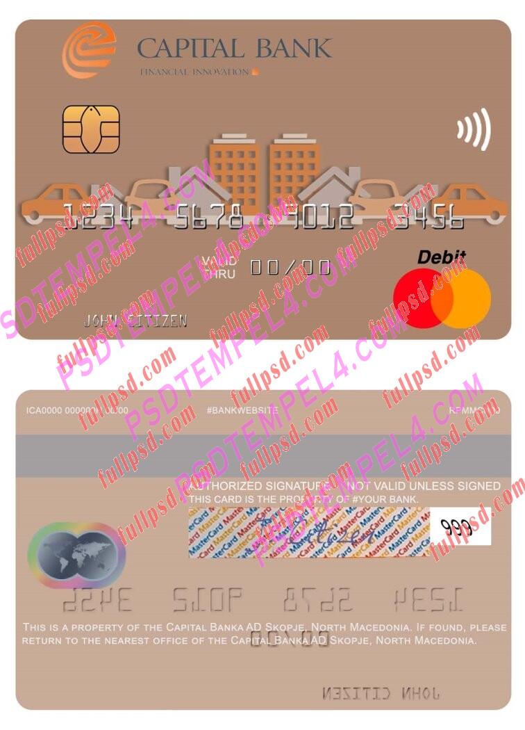 North Macedonia Capital Banka AD Skopje Mastercard PSD