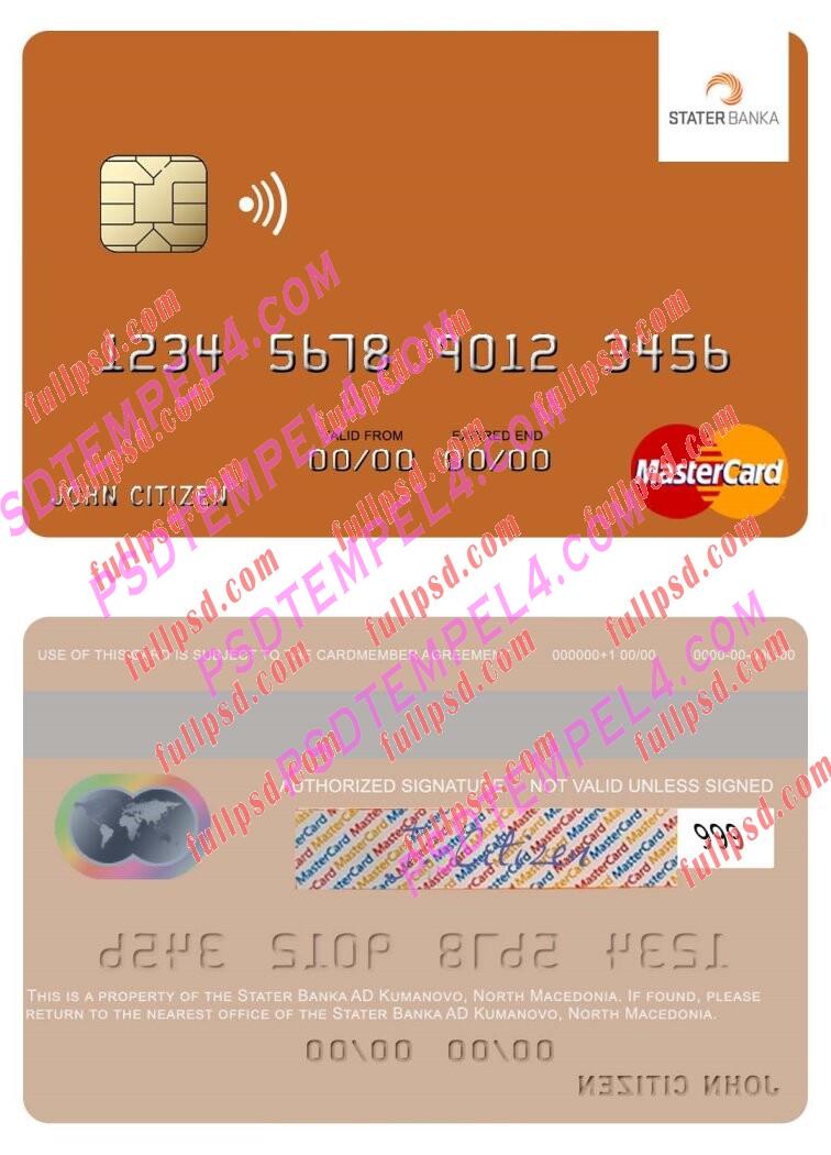 North Macedonia Stater Banka AD Kumanovo Mastercard PSD