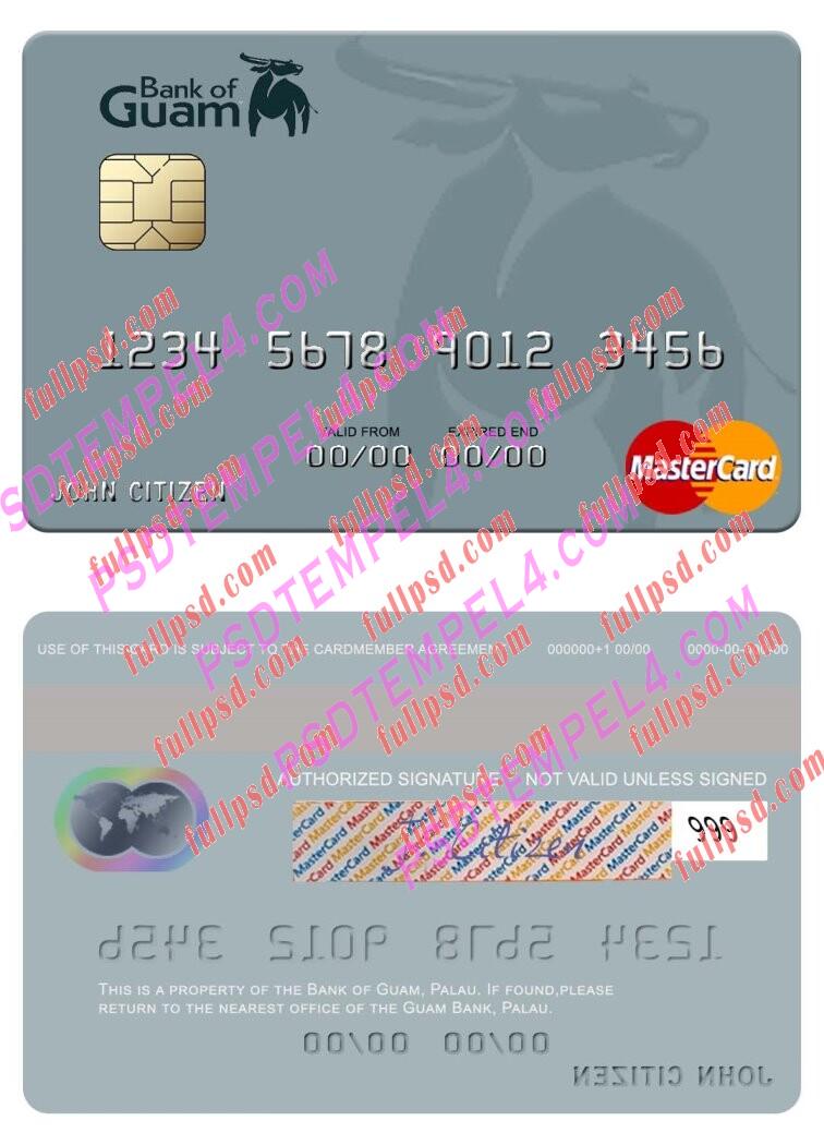 Palau Bank of Guam Mastercard PSD