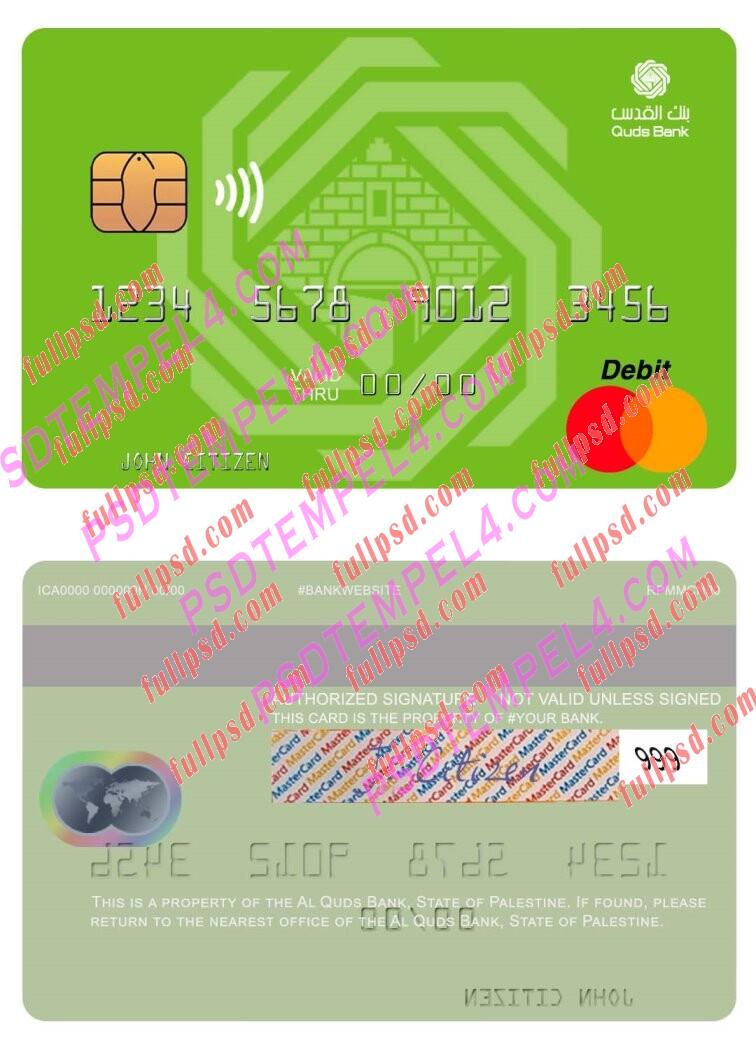 Palestine Al Quds Bank Mastercard PSD