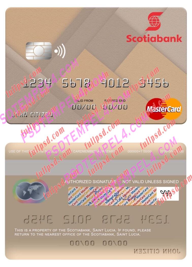 Saint Vincent and the Grenadines Bank of Nova Scotia Mastercard PSD