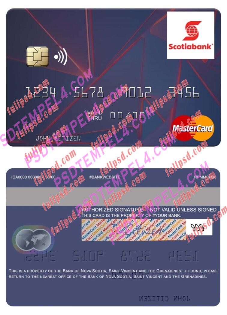 Saint Vincent and the Grenadines FirstCaribbean International Bank Mastercard PSD