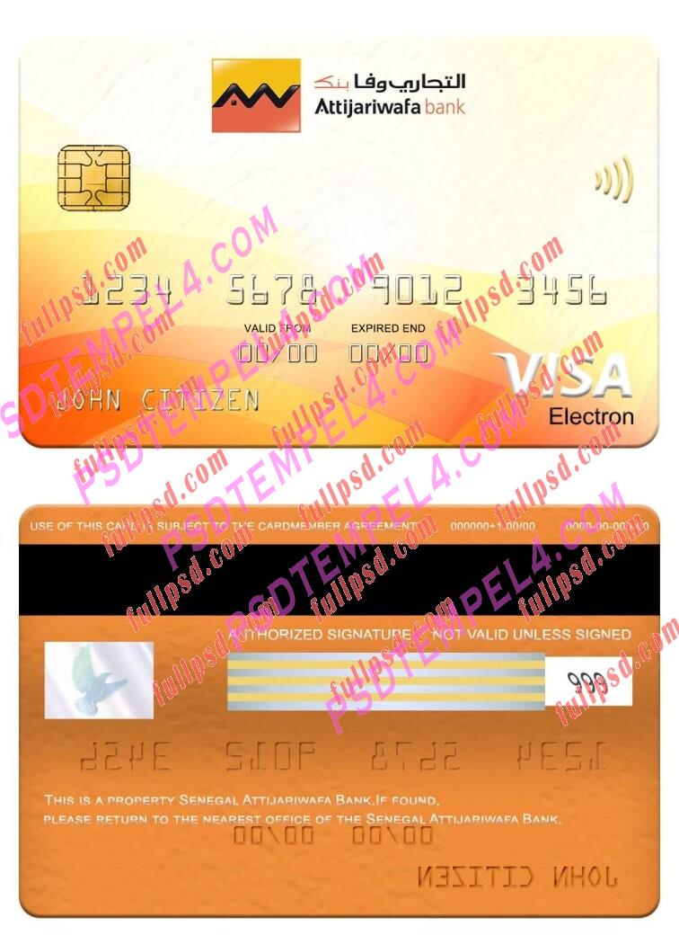 Senegal Attijariwafa Bank visa electron card PSD
