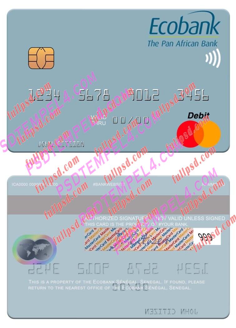 Senegal The International Commercial Bank Mastercard PSD