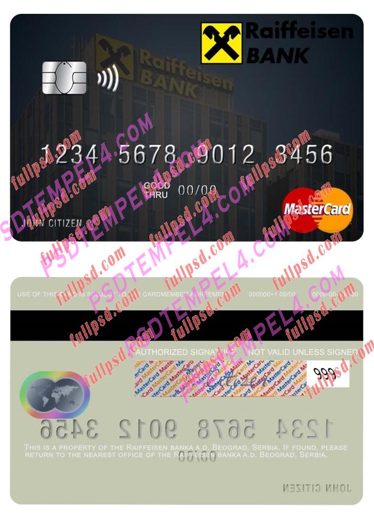 Serbia Societe Generale bank platinum Mastercard PSD