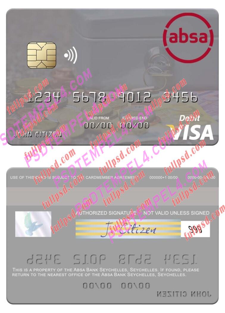 Seychelles Absa Bank Seychelles visa debit card PSD