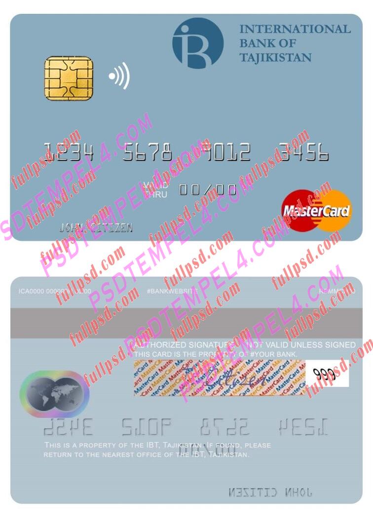 Tajikistan IBT Mastercard PSD