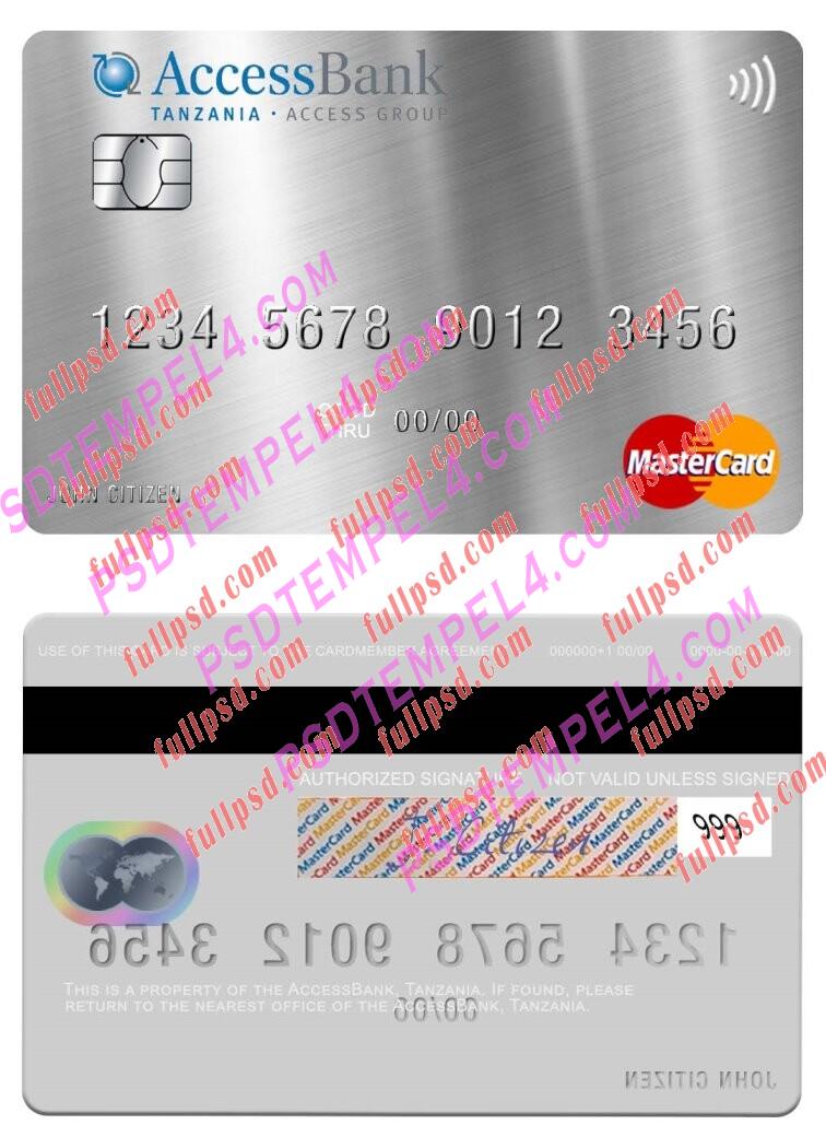 Tanzania AccessBank Mastercard PSD