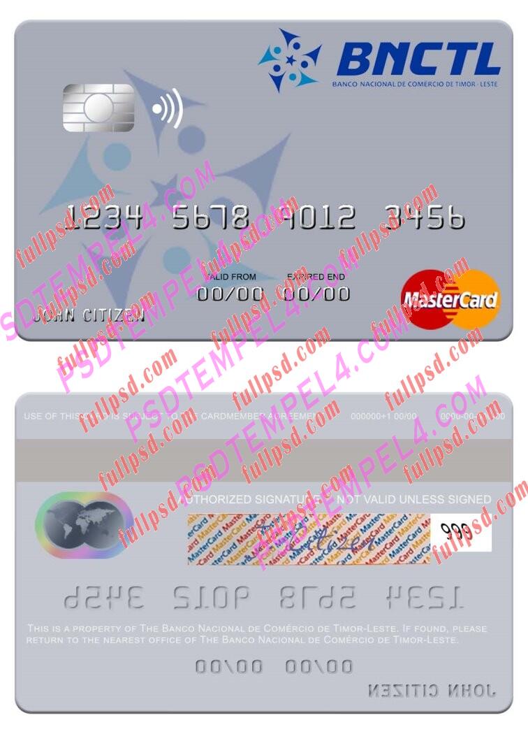 Timor Leste Banco Nacional de Comercio de Timor Leste Mastercard PSD