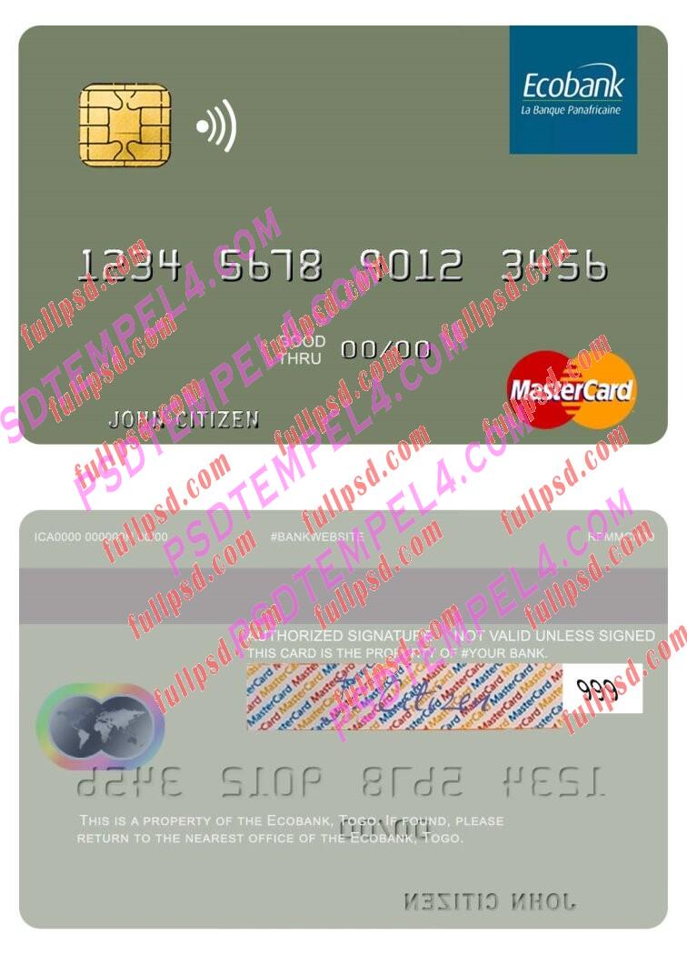 Togo Ecobank Mastercard PSD