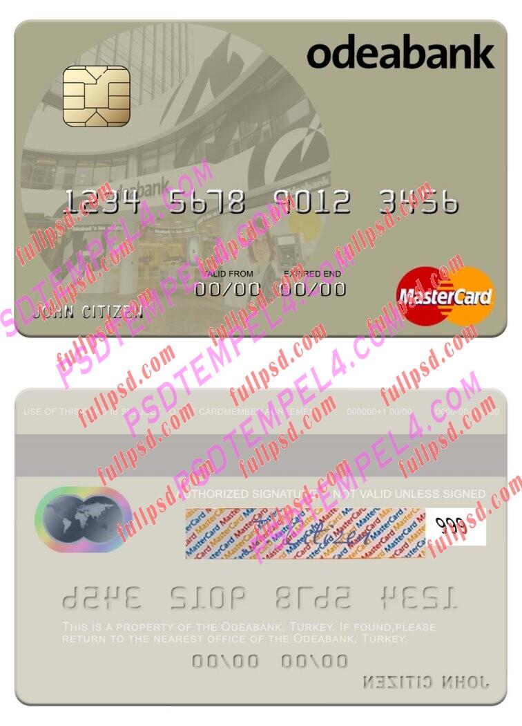 Turkey Odeabank Mastercard PSD