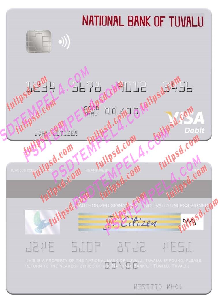 Tuvalu National Bank of Tuvalu visa debit card PSD