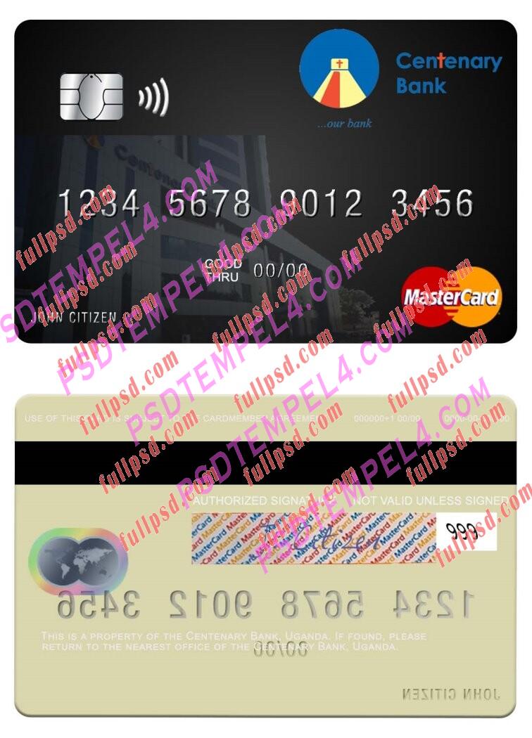 Uganda Centenary Bank Mastercard PSD