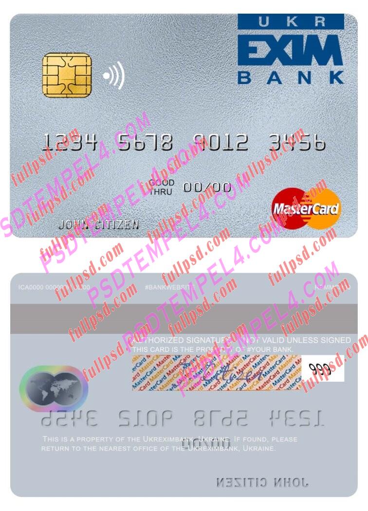 Ukraine Ukreximbank Mastercard PSD