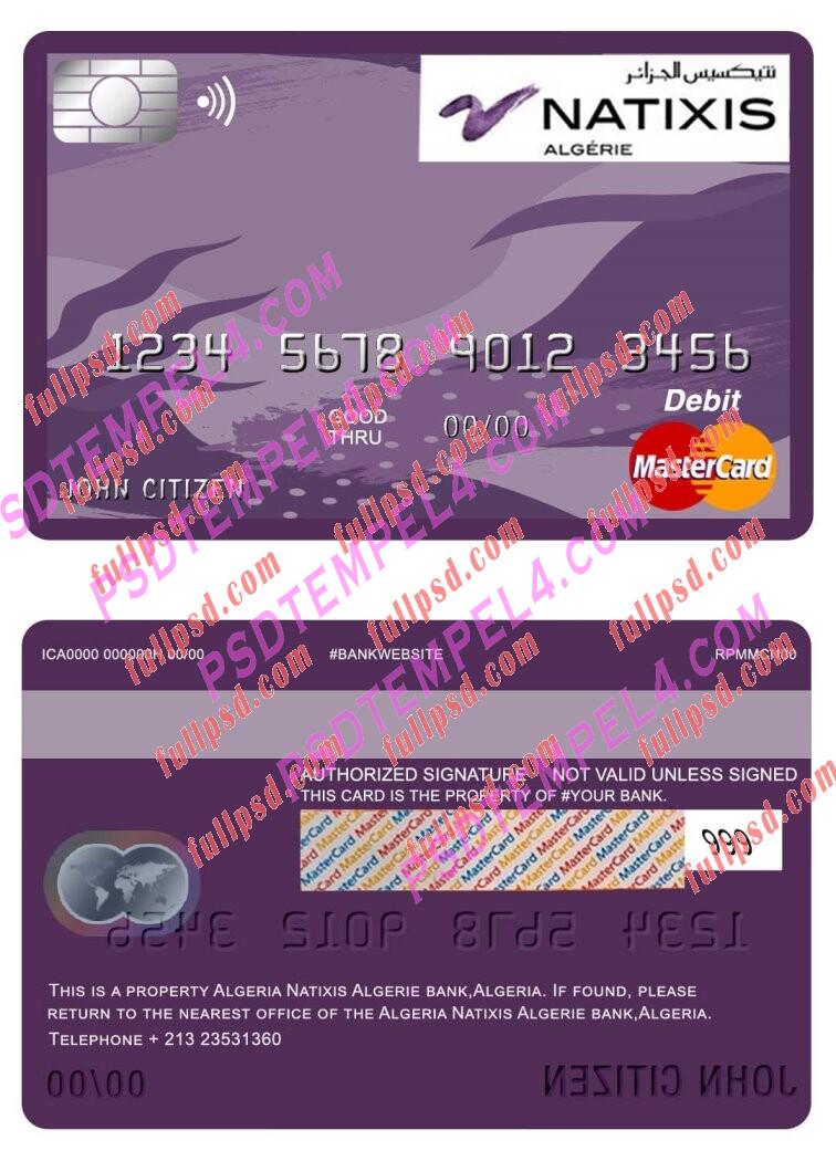 algeria natixis algerie bank Mastercard PSD