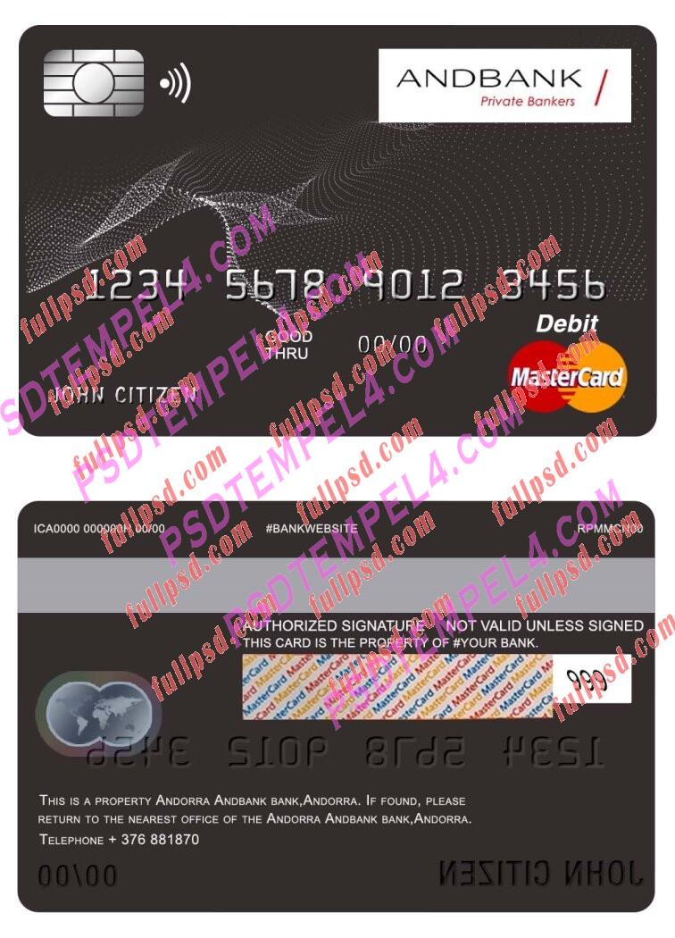 andorra andbank bank Mastercard PSD