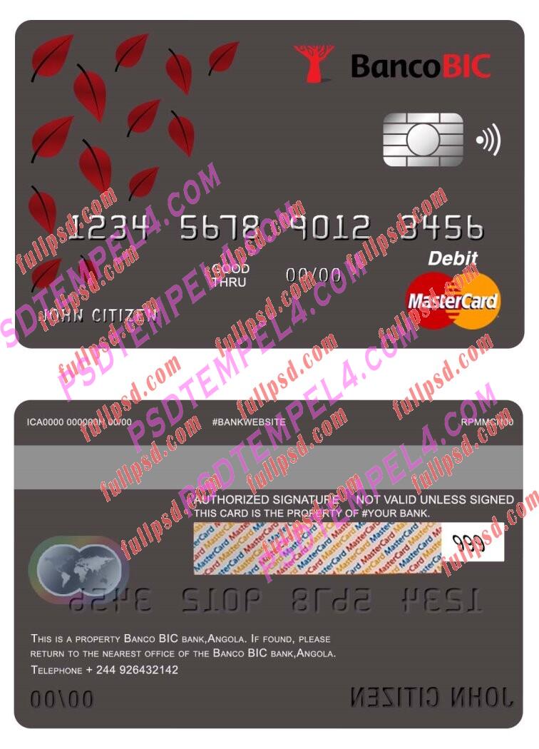 Angola banco BIC bank Mastercard PSD