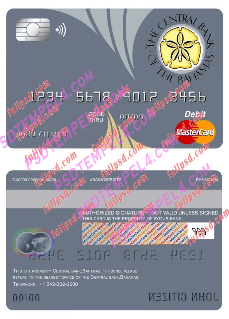 bahamas central bank Mastercard PSD